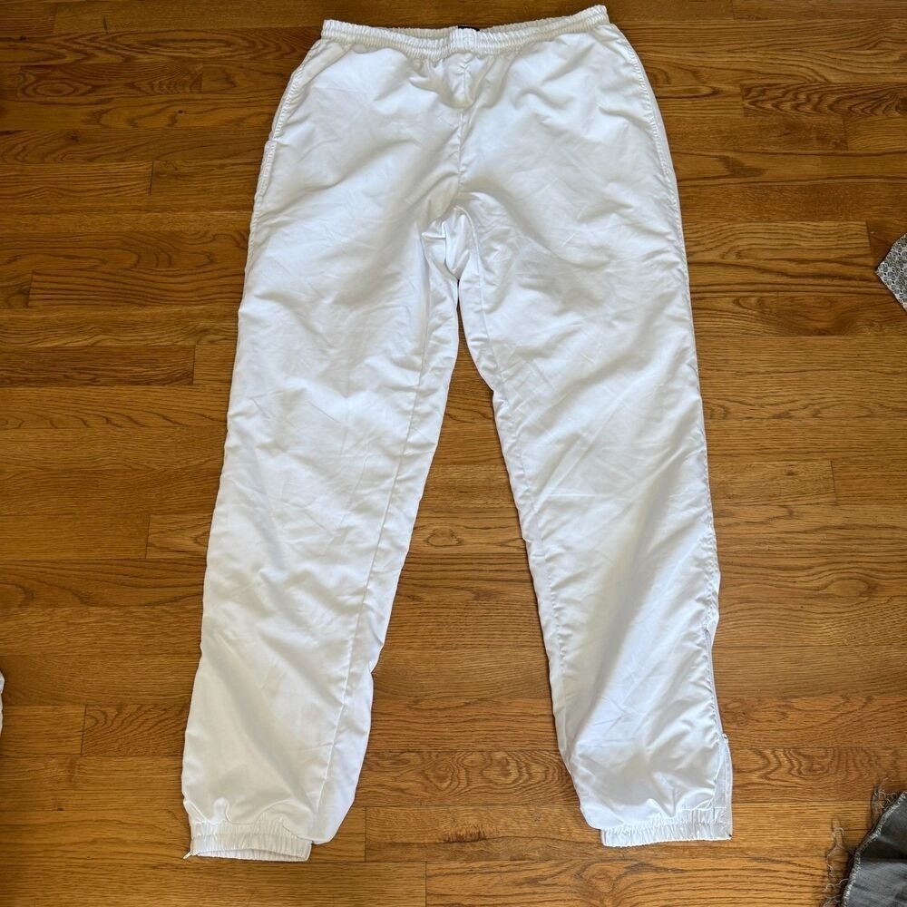 BOAST Men's Boast White Zip Leg Warm up Pants XL